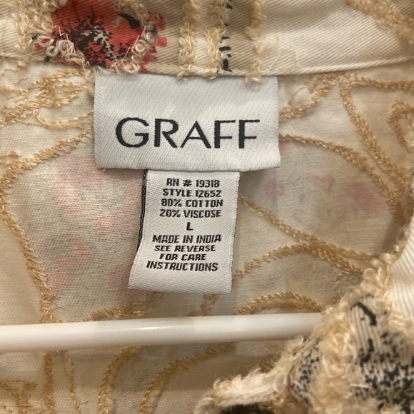 Graff Button-Up Textile Floral Pattern Jacket - Picture 3 of 8